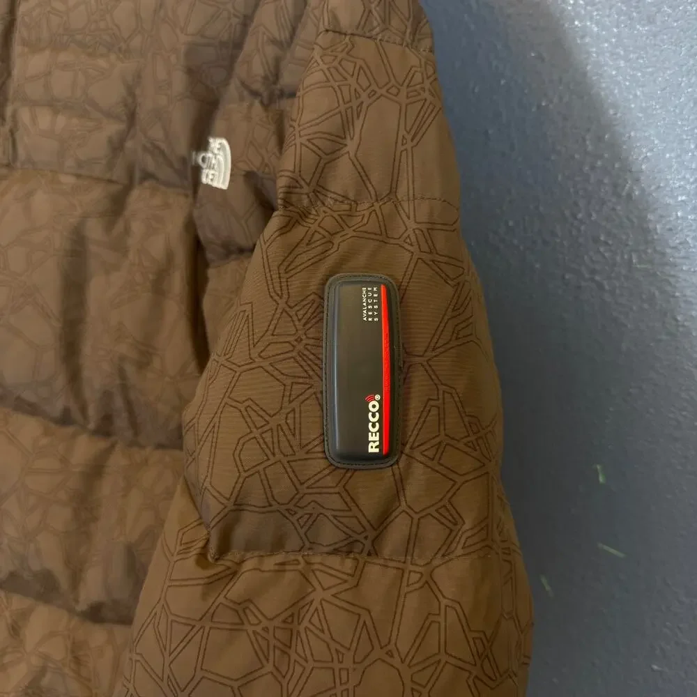 The North Face M men’s brown ski jacket RECCO PRODIGY 600 Goose down insulated